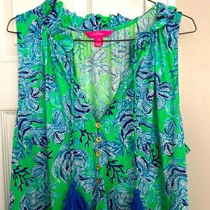 Lilly Pulitzer Maloni Maxi in pattern Keepin’ it Reel